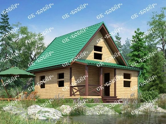 Сруб из бруса 6х8