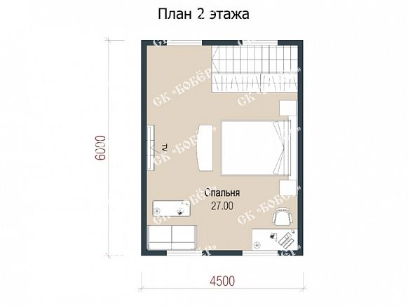 Маленький дом из бруса 6х6. фото