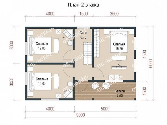 Дом из бруса 6х9. фото